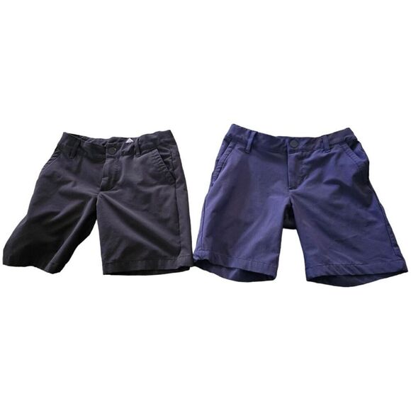 All in Motion Boys Athletic Golf Shorts Black Blue Adjustable SZ 6 - Picture 1 of 3